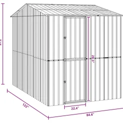 VIDAXL - Cage pour oiseaux anthracite 215 x 310 x 247 cm acier galvanisé