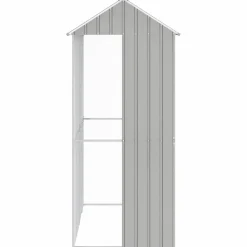 VIDAXL - Cage pour oiseaux gris 215 x 110 x 247 cm acier galvanisé