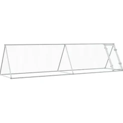 VIDAXL - Cage pour poules argenté 400x105x91 cm acier galvanisé