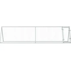 VIDAXL - Cage pour poules argenté 400x105x91 cm acier galvanisé