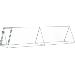 VIDAXL - Cage pour poules argenté 400x105x91 cm acier galvanisé