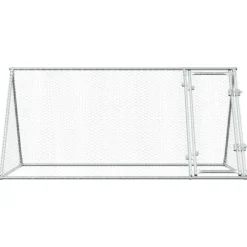 VIDAXL - Cage pour poules argenté 200x105x91 cm acier galvanisé