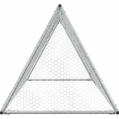VIDAXL - Cage pour poules argenté 200x105x91 cm acier galvanisé