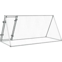 VIDAXL - Cage pour poules argenté 200x105x91 cm acier galvanisé