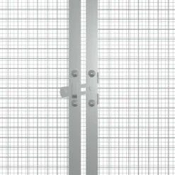 VIDAXL - Cage pour poules gris 200x91x100 cm acier galvanisé