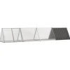 VIDAXL - Clapier anthracite 403,5x80,5x71 cm acier galvanisé