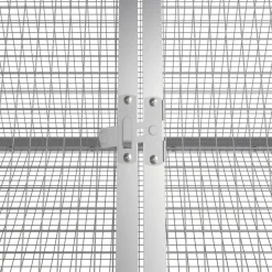 VIDAXL - Clapier anthracite 403,5x80,5x71 cm acier galvanisé