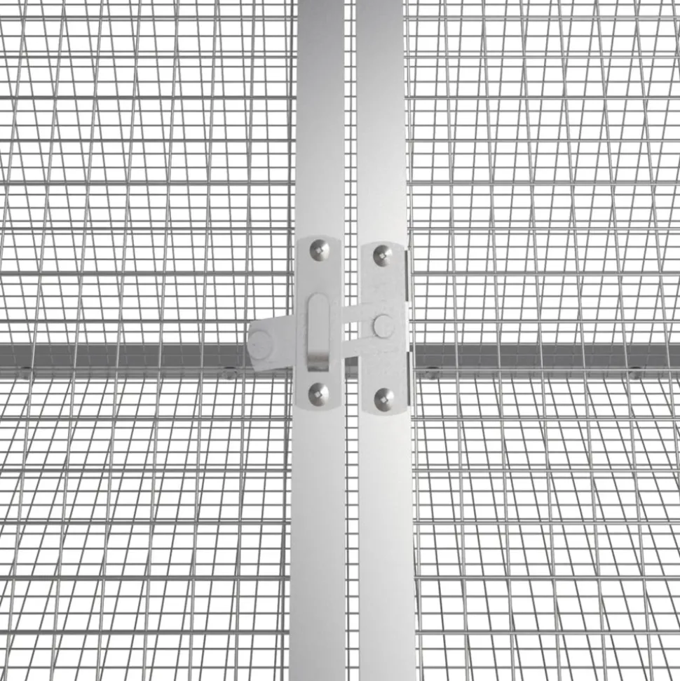 VIDAXL - Clapier anthracite 403,5x80,5x71 cm acier galvanisé