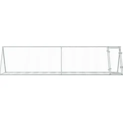 VIDAXL - Clapier argenté 400x105x91 cm acier galvanisé
