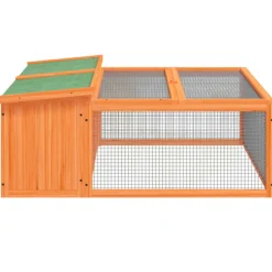 VIDAXL - Clapier marron 117,5x97x47,5 cm bois de pin massif