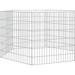 VIDAXL - Enclos pour animaux en liberté 6 panneaux 54x60cm fer galvanisé