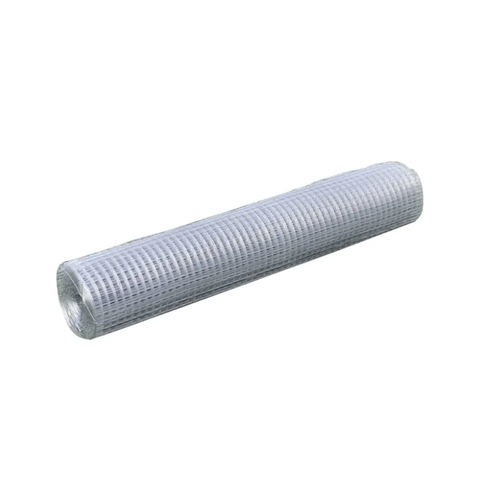 VIDAXL - Grillage pour volière acier galvanisé 25x1 m argenté