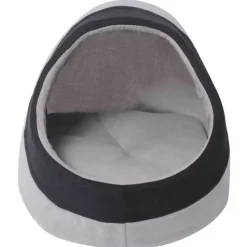VIDAXL - Lit pour chats gris et noir l