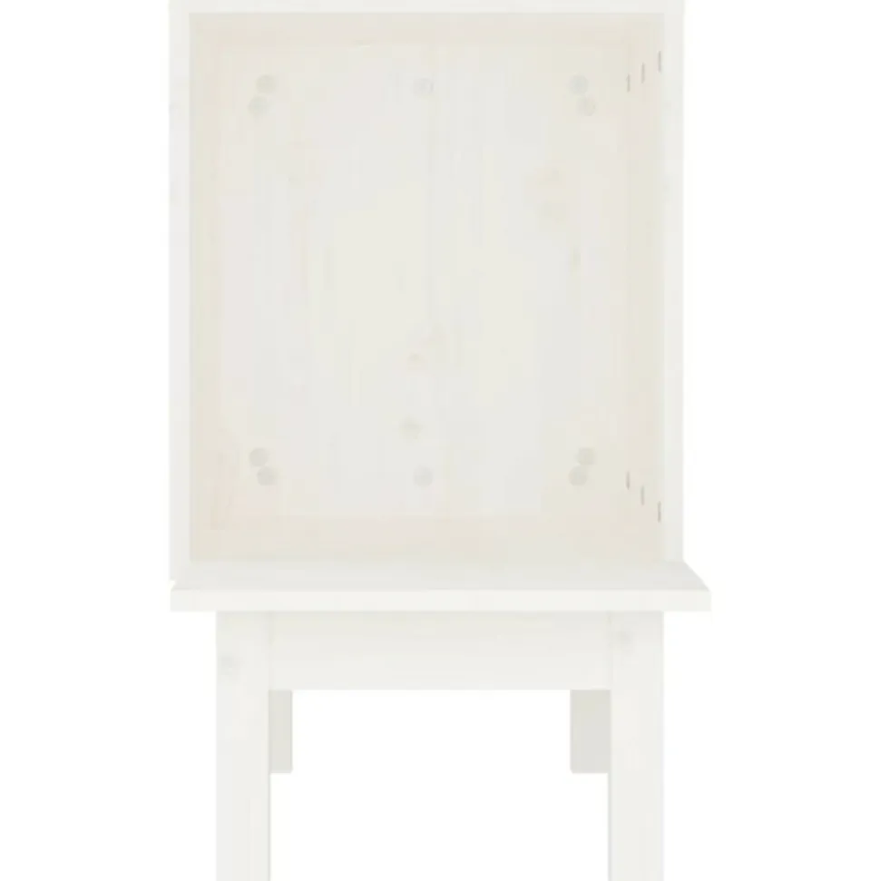 VIDAXL - Maison pour chat blanc 60x36x60 cm bois de pin massif