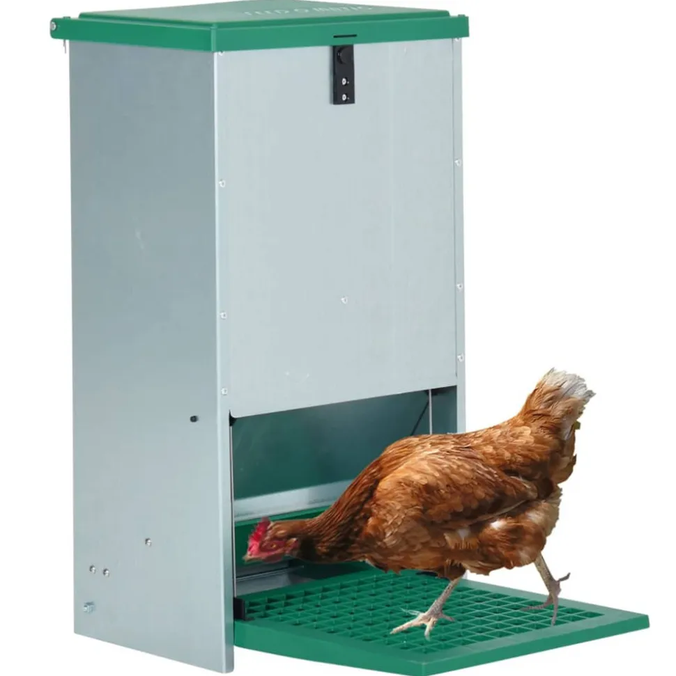 VIDAXL - Mangeoire automatique pour volaille avec pédale 20 kg