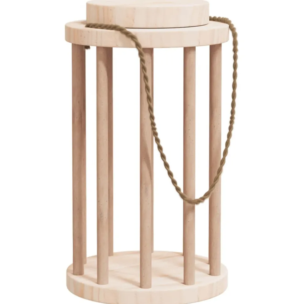 VIDAXL - Mangeoire à foin pour lapins ø15x25,5 cm bois massif de sapin