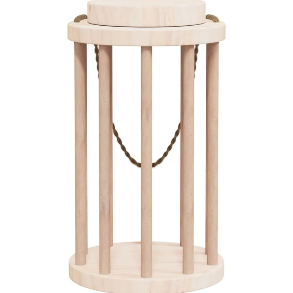 VIDAXL - Mangeoire à foin pour lapins ø15x25,5 cm bois massif de sapin