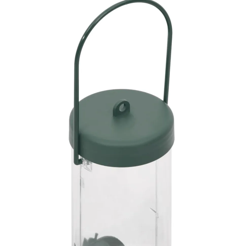 VIDAXL - Mangeoires pour oiseaux 3 pcs vert foncé 17x17x32 cm