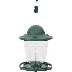 VIDAXL - Mangeoires pour oiseaux 3 pcs vert foncé 13x13x17 cm
