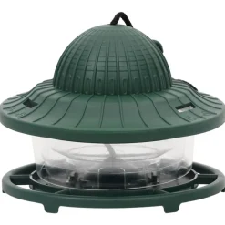 VIDAXL - Mangeoires pour oiseaux 3 pcs vert foncé 13x13x17 cm
