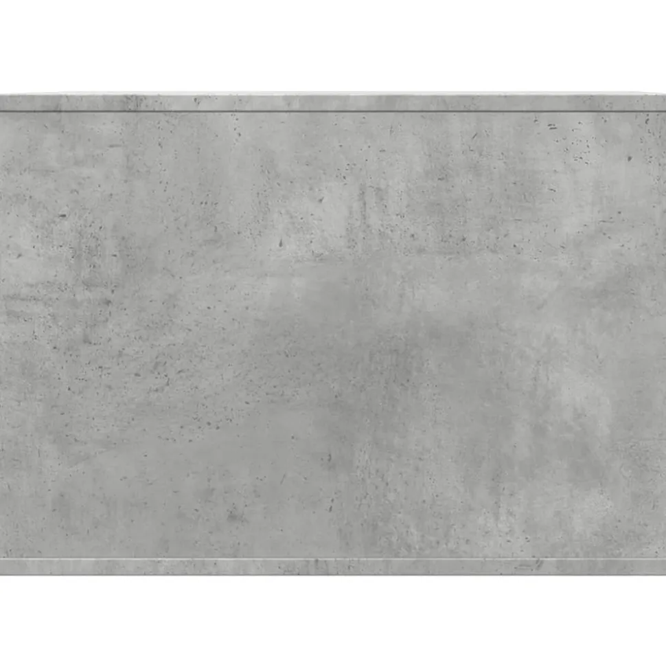 VIDAXL - Meuble de bac à litière pour chat gris béton bois d'ingénierie