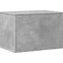 VIDAXL - Meuble de bac à litière pour chat gris béton bois d'ingénierie