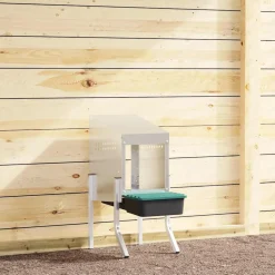 VIDAXL - Nichoir à poules1 compartiment avec pieds en acier galvanisé