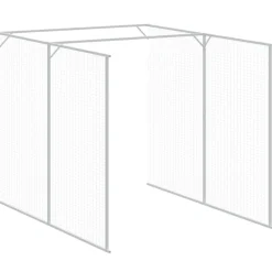 VIDAXL - Poulailler avec cour anthracite 165x1271x181 cm acier galvanisé