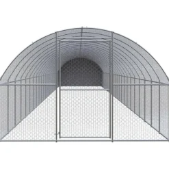 VIDAXL - Poulailler d extérieur 3x24x2 m acier galvanisé