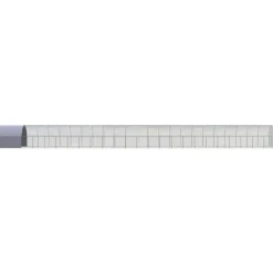 VIDAXL - Poulailler d extérieur 3x24x2 m acier galvanisé