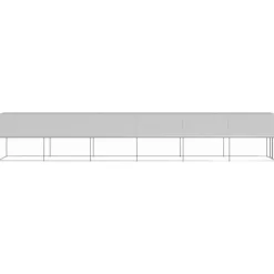 VIDAXL - Poulailler d extérieur 2x12x2 m acier galvanisé