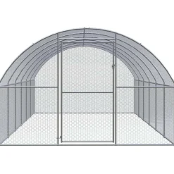 VIDAXL - Poulailler d extérieur 3x6x2 m acier galvanisé