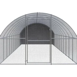 VIDAXL - Poulailler d extérieur 3x12x2 m acier galvanisé