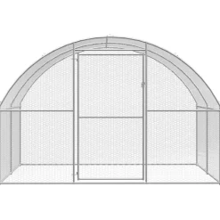 VIDAXL - Poulailler d extérieur 3x20x2 m acier galvanisé
