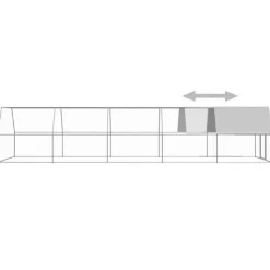 VIDAXL - Poulailler d extérieur 3x10x2 m acier galvanisé