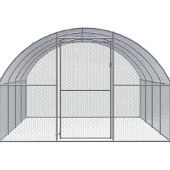 VIDAXL - Poulailler d extérieur 3x4x2 m acier galvanisé