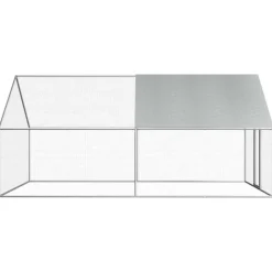 VIDAXL - Poulailler d extérieur 2,75 x 4 x 1,92 m acier galvanisé