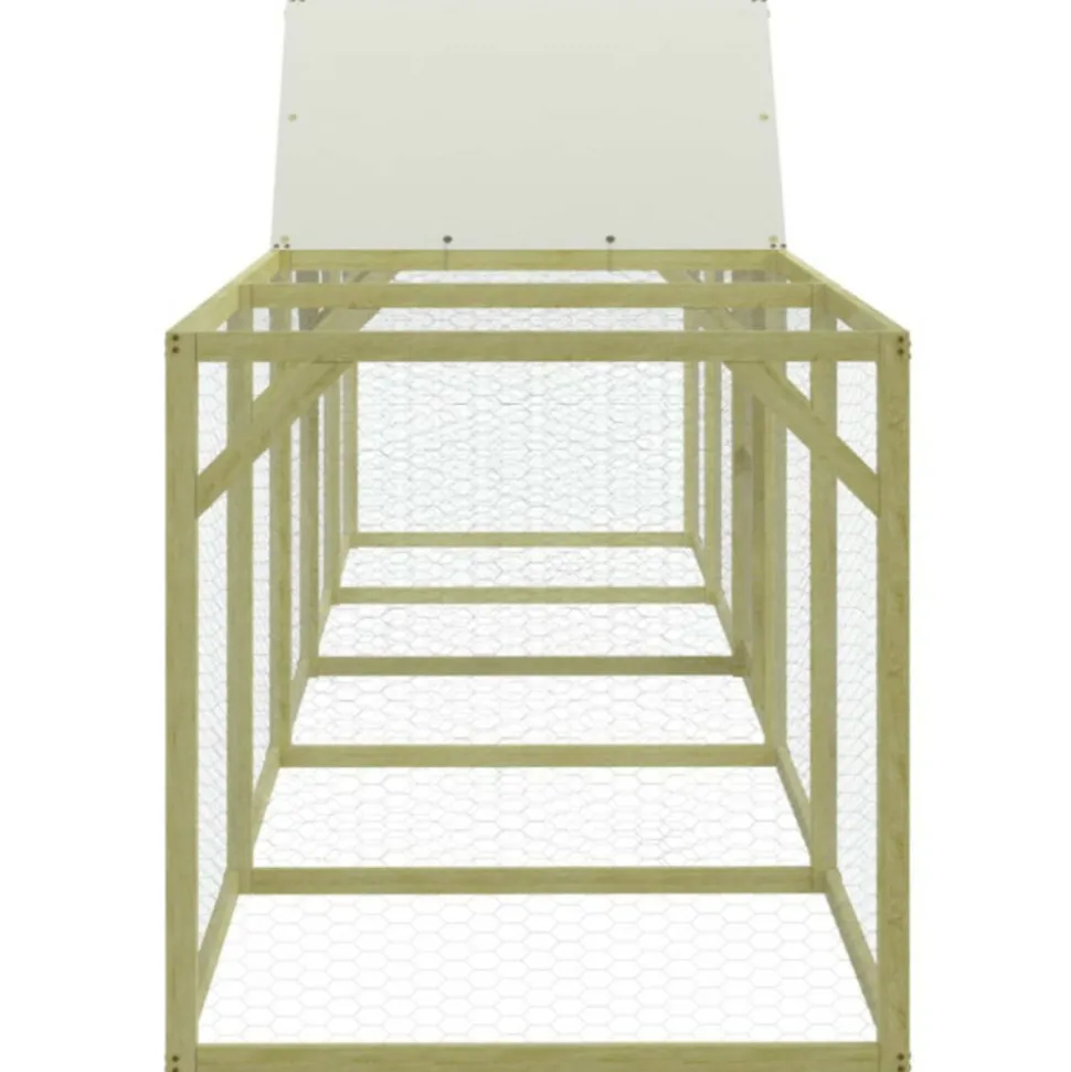 VIDAXL - Poulailler 500x100x150 cm bois de pin massif imprégné