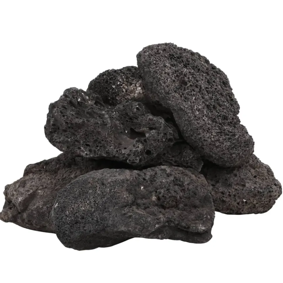VIDAXL - Roches volcaniques 25 kg noir 10-30 cm