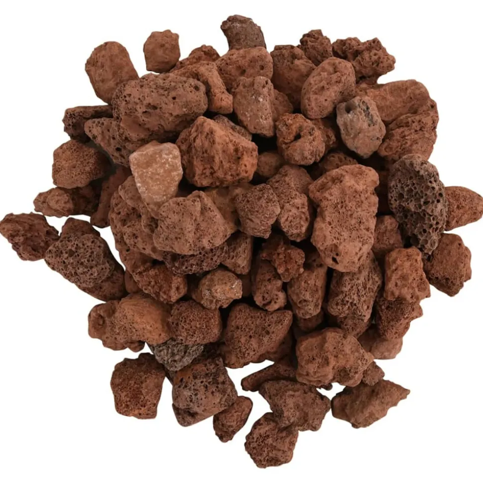 VIDAXL - Roches volcaniques 25 kg rouge 1-2 cm