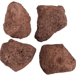 VIDAXL - Roches volcaniques 25 kg rouge 10-30 cm