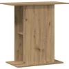 VIDAXL - Support d'aquarium chêne artisanal 36x75x72,5cm bois ingénierie