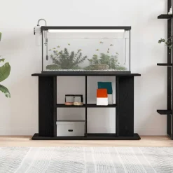 VIDAXL - Support d'aquarium chêne noir 100x40x60 cm bois d'ingénierie