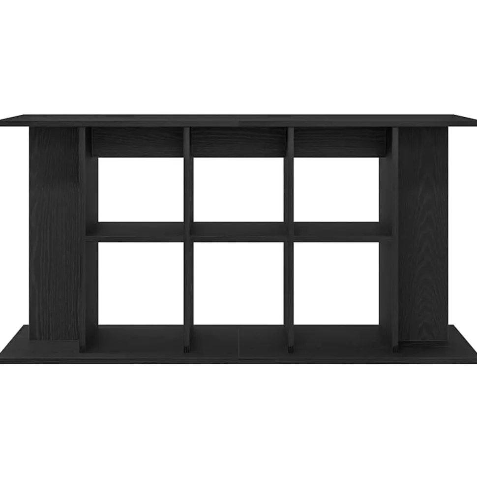 VIDAXL - Support pour aquarium chêne noir 120x40x60 cm bois d'ingénierie