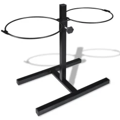 VIDAXL - Support réglable avec 2 bols de 41 l pour chien
