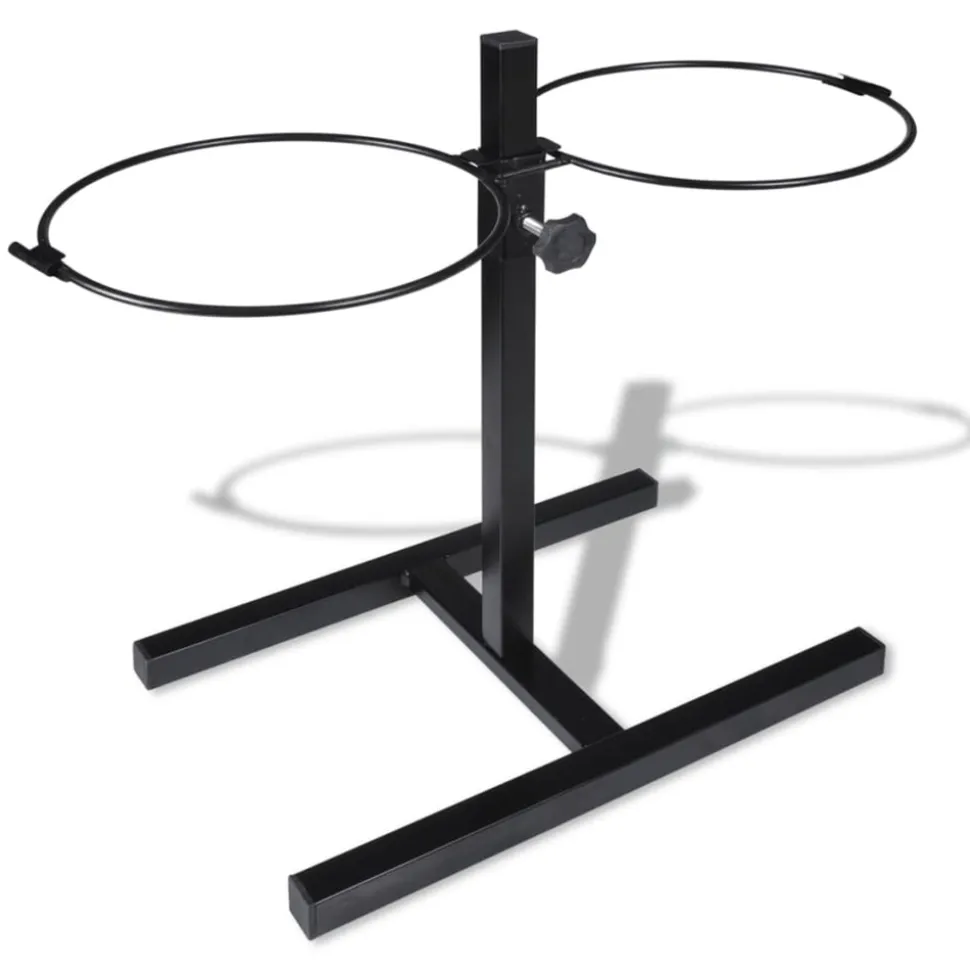 VIDAXL - Support réglable avec 2 bols de 41 l pour chien