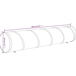VIDAXL - Tunnel pour chien bleu ø 40x200 cm polyester