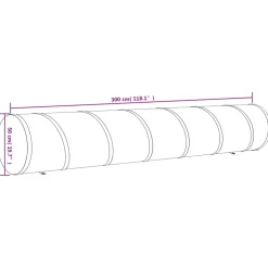 VIDAXL - Tunnel pour chien bleu ø 50x300 cm polyester