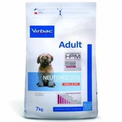 VIRBAC - Croquettes chien veterinary hpm dog adult neutered small & toys - virbac 7 kg