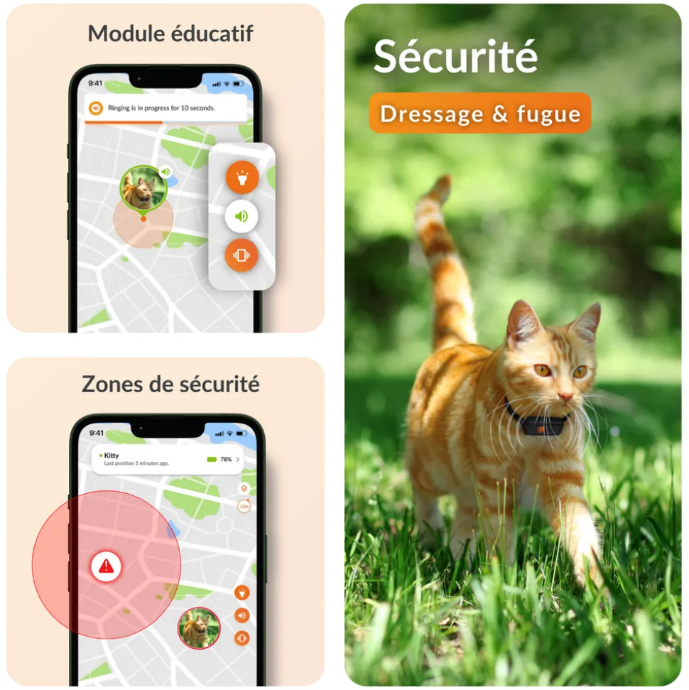WEENECT - Weenect XS - collier gps pour chat (black edition )